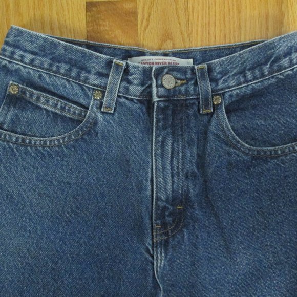 CANYON RIVER BLUES GIRL'S SIZ 16 R JEANS STONE WASHED TAPERED LEG MOM HIGH WAIST - Picture 2 of 12